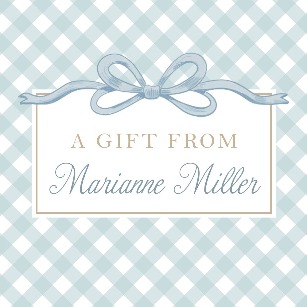 Bow Blue Gift Sticker