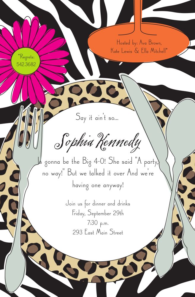 Wild Place Setting Invitation