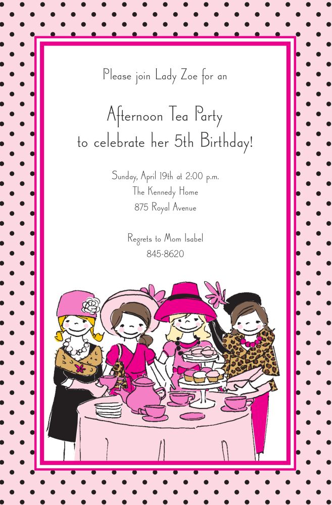 Little Tea Party Invitation