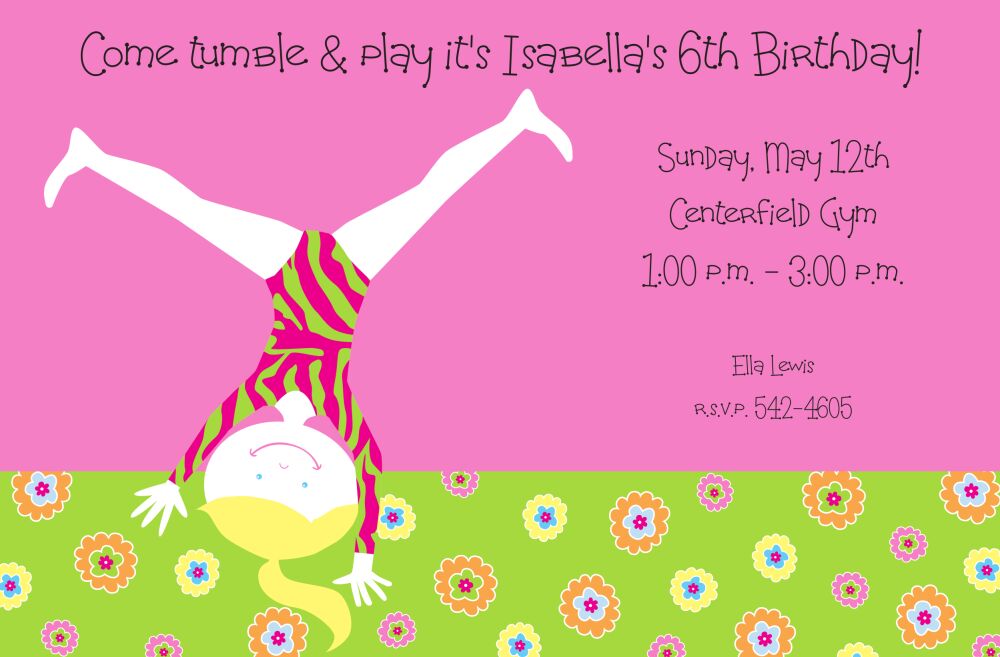 Cartwheel Invitation