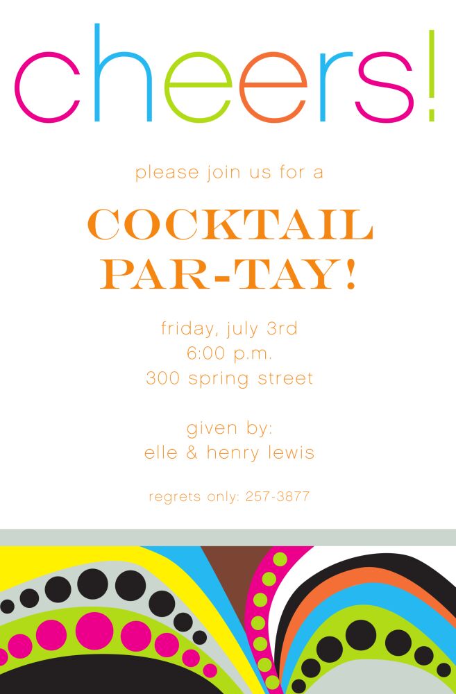 Rad Cheers Invitation