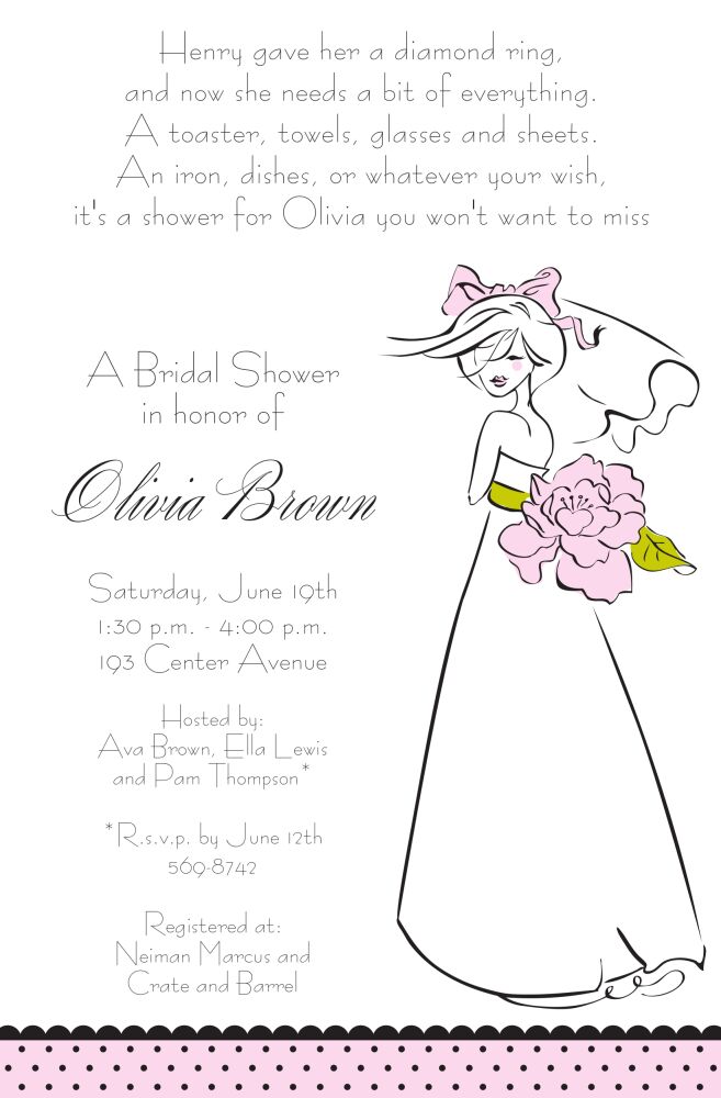 Mod Bride Invitation