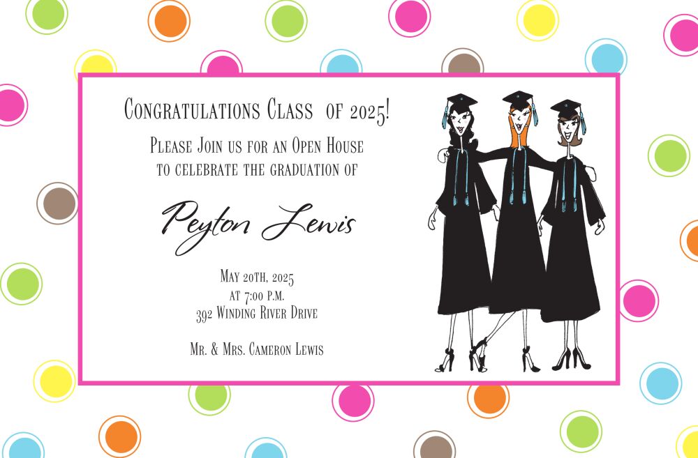 Girlfriend Grads Invitation