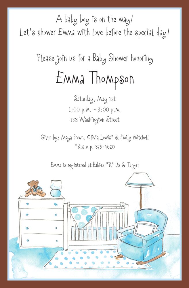 Blue Room Invitation