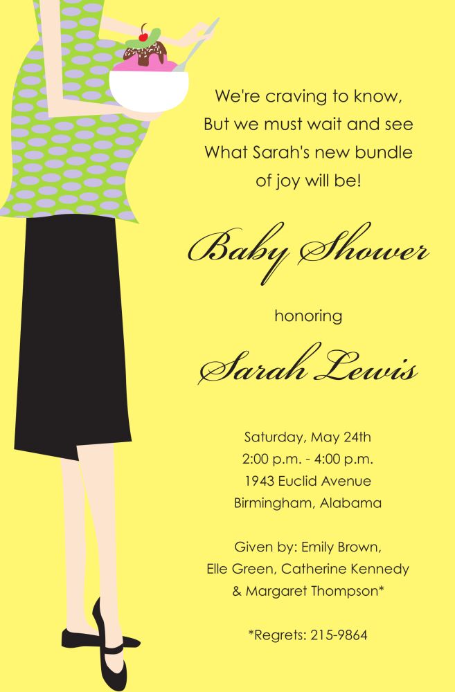 Ice Cream Mama Invitation