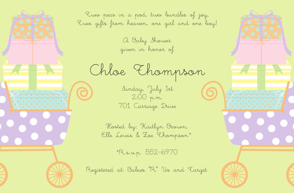 Stroller Stacks Invitation