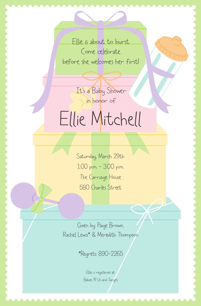 Baby Stack Invitation