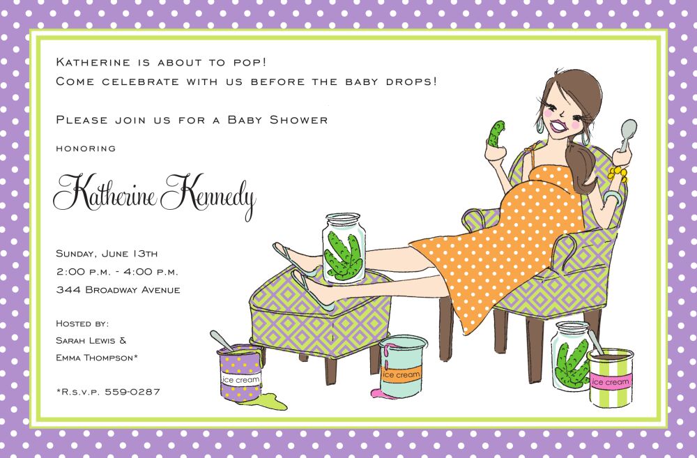 Baby Cravings Invitation