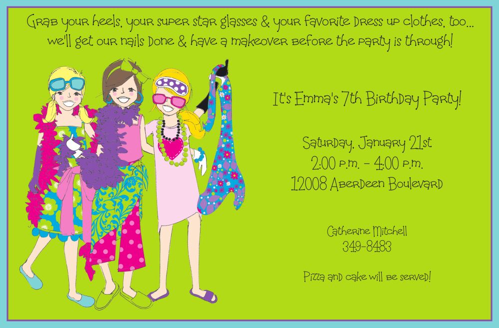 Tween Girls Invitation
