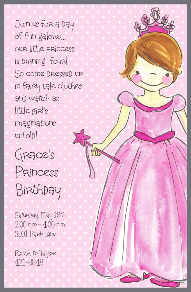 Princess Girl Invitation