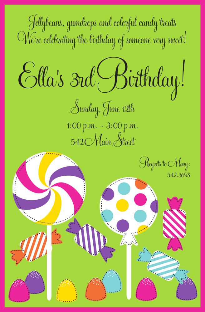 Stitched Sweets Invitation