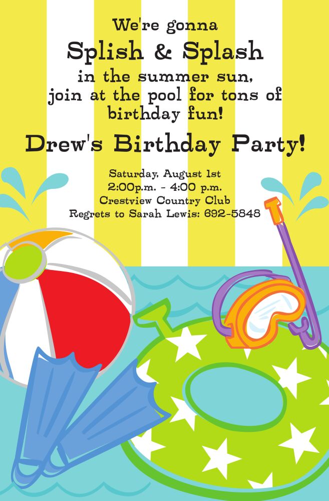 Summer Fun Invitation