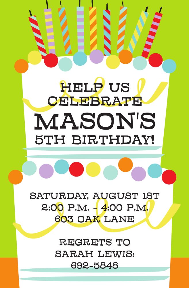 Cake Bling Invitation