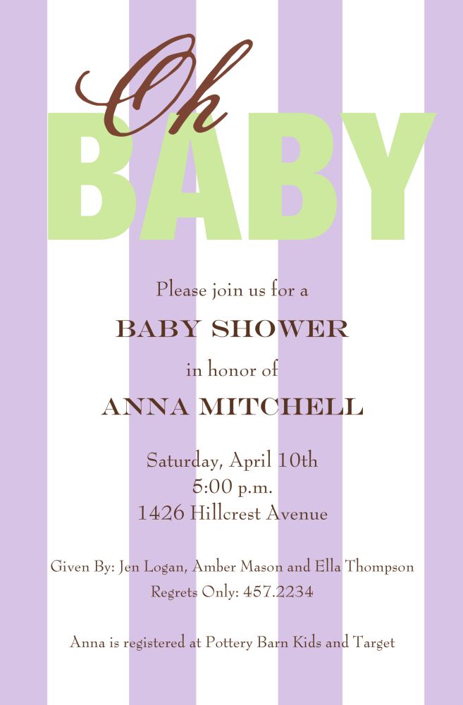 Oh Baby Invitation