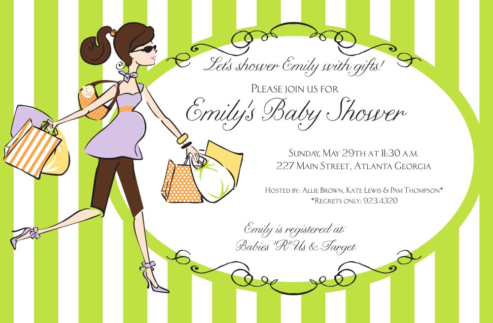 Foxy Mom Invitation
