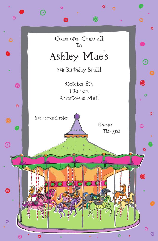 Carousel Invitation