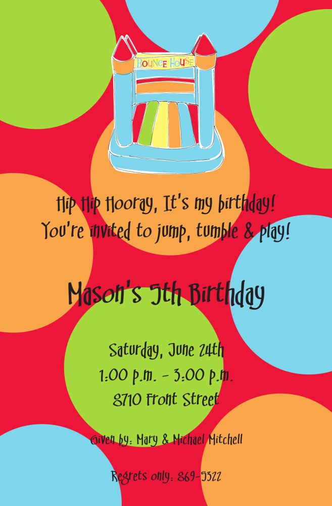 Bounce Dot Invitation