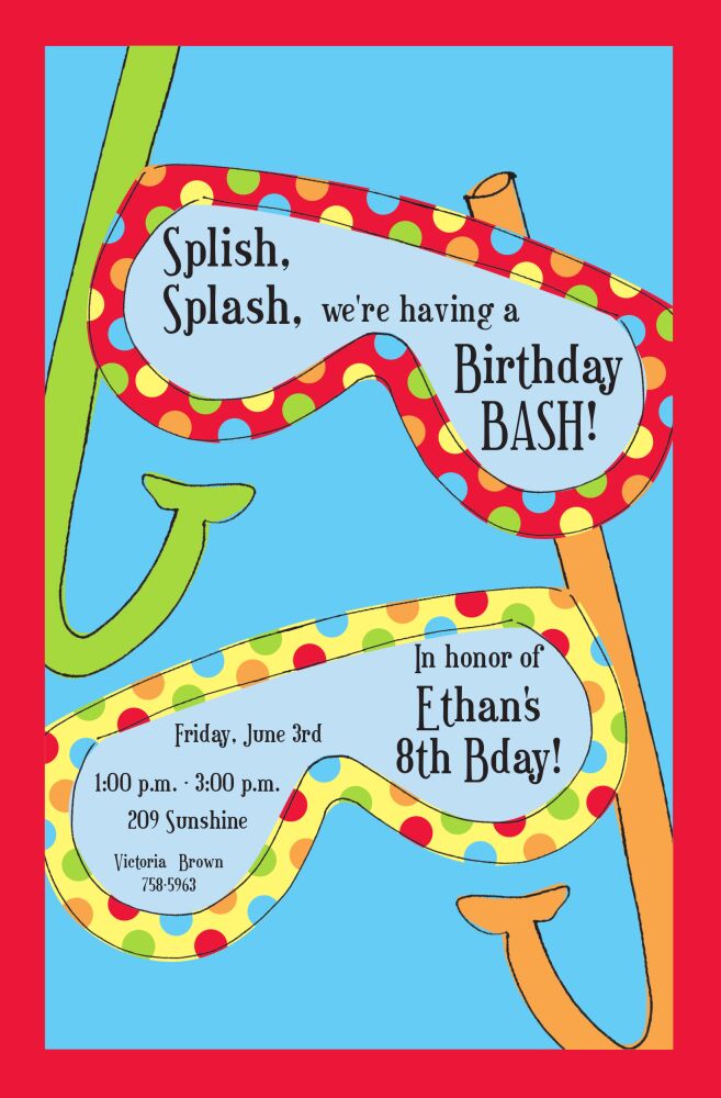 Snorkel Invitation