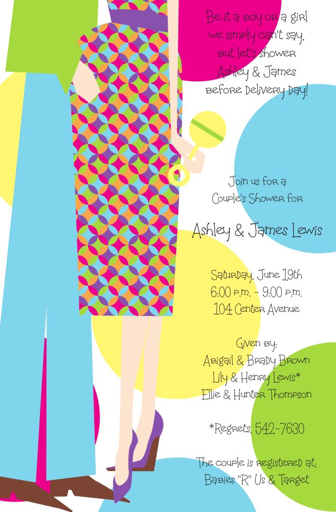 Expecting Legs Invitation