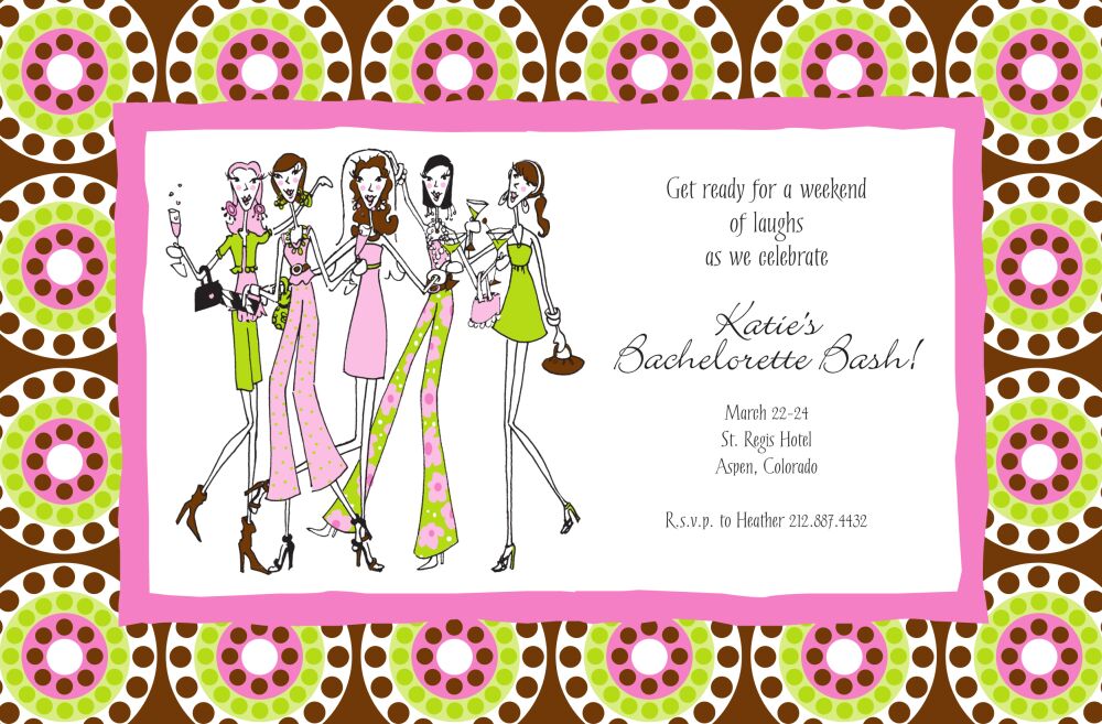 Fab Bachelorette Party Invitation