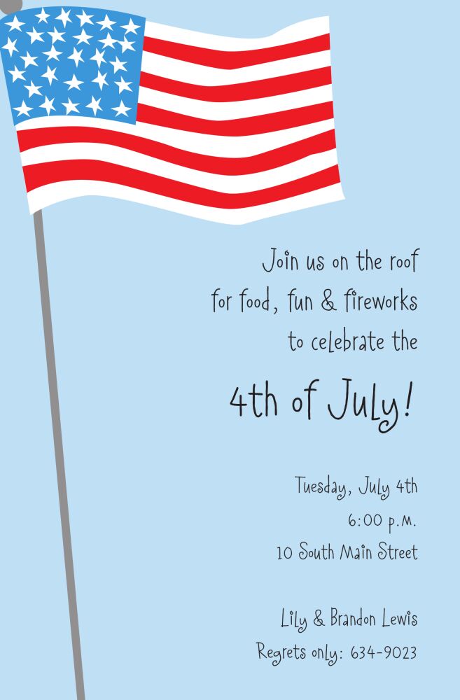 Waving Flag Invitation