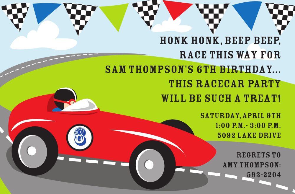 Racer Invitation