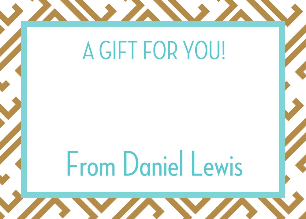 Maze Khaki Enclosure Card