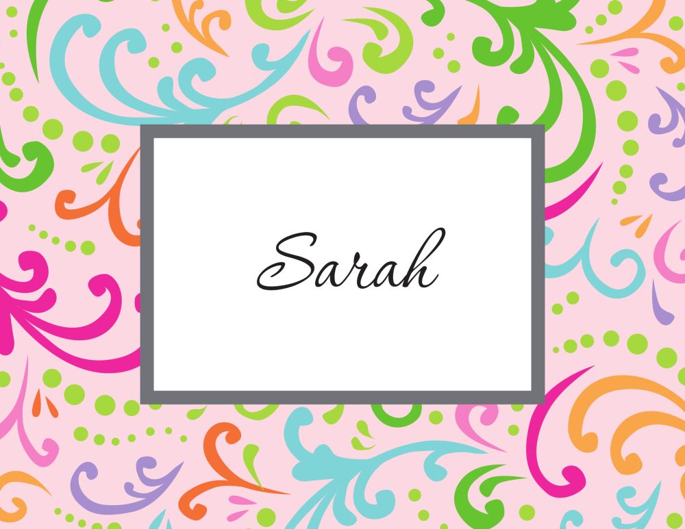 Sweet Swirl Folded Note