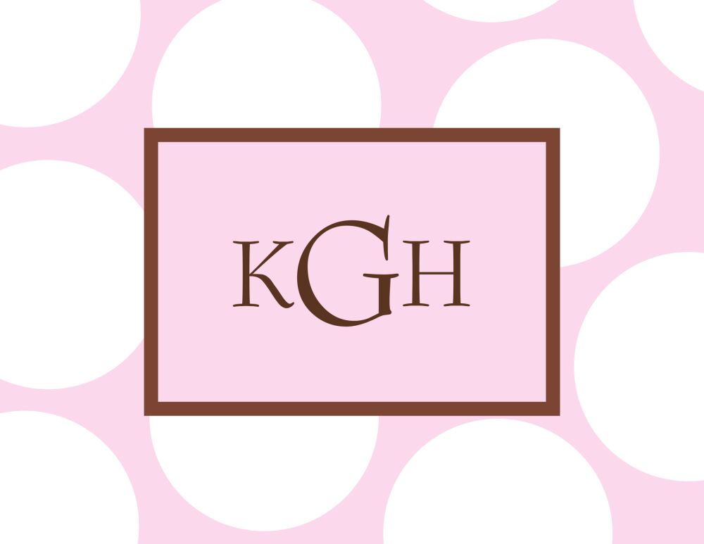 Spots Blush Folded Note