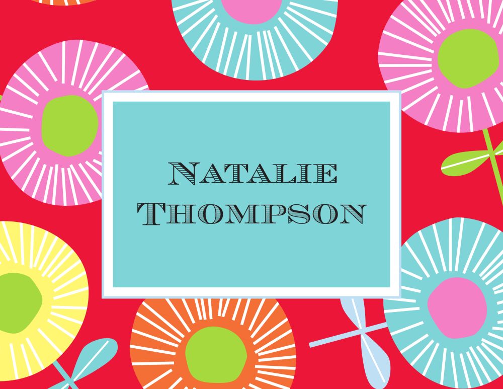 Candy Flowers Folded Note