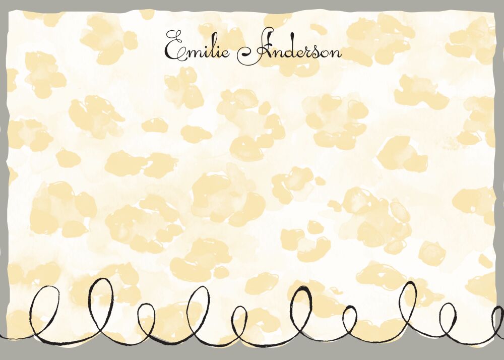 Leopard Print Flat Note