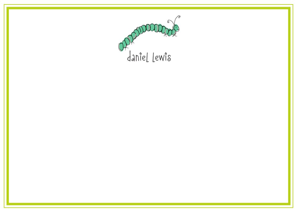 Caterpillar Flat Note