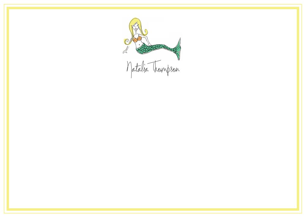 Mermaid Flat Note