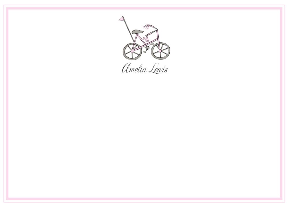 Girl Bike Flat Note