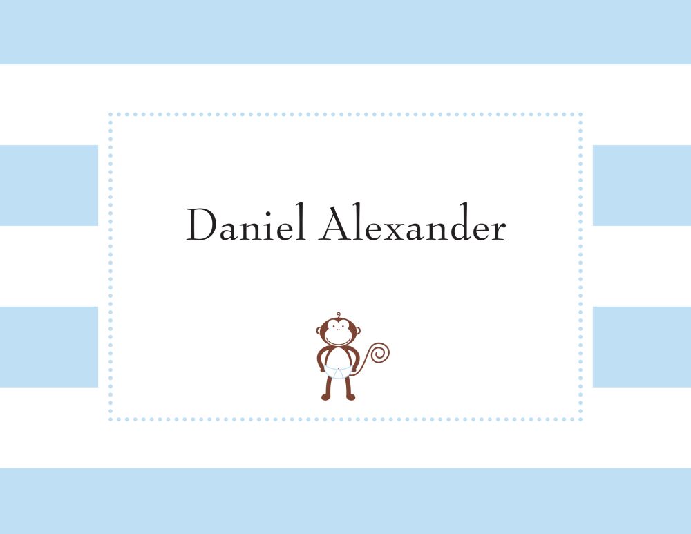 Monkey Boy Folded Note