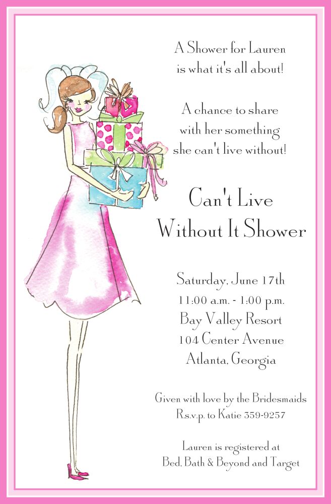 Bride & Presents Invitation