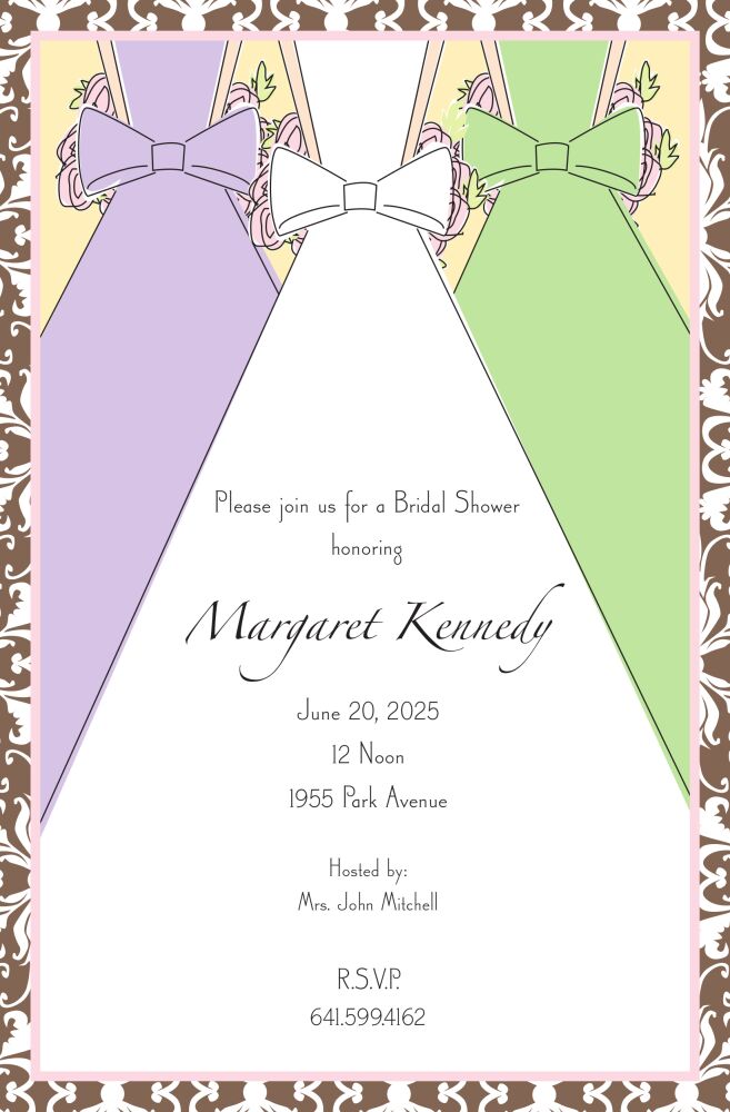 Bride's Back Invitation