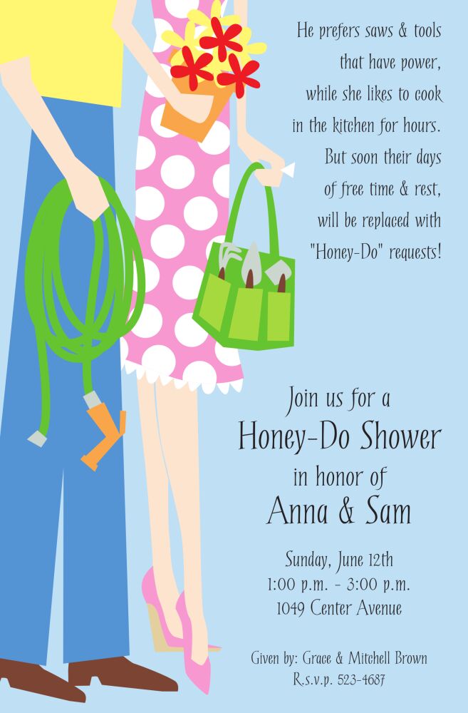 Home & Garden Legs Invitation