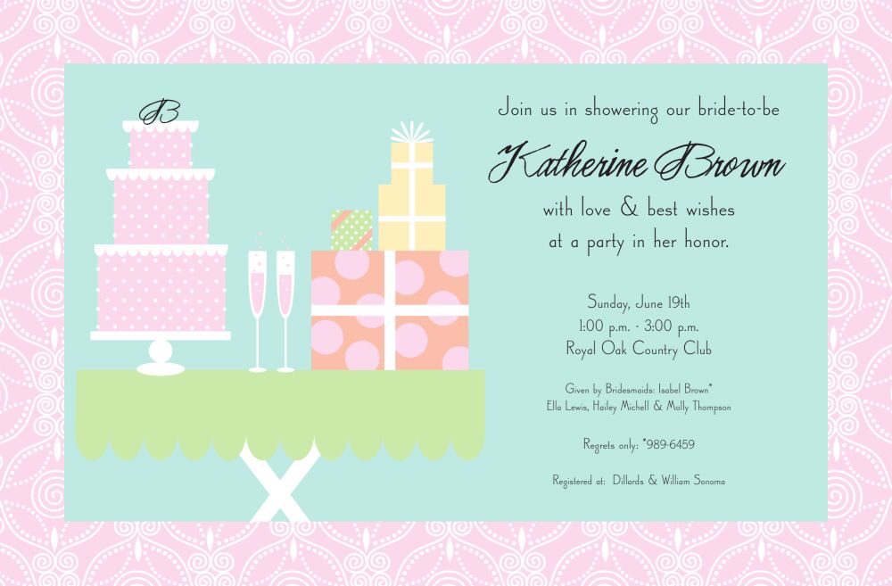 Vintage Shower Invitation
