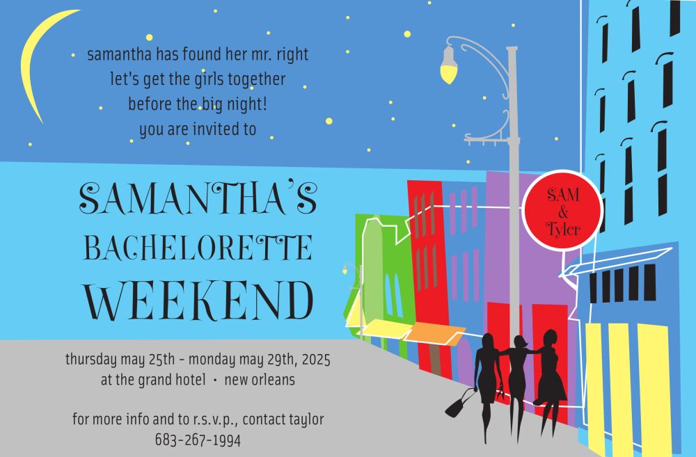 Jazzy Strip Invitation