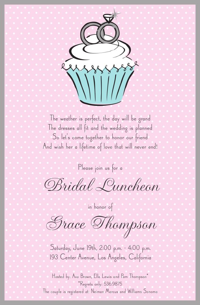 Cupcake Rings Invitation