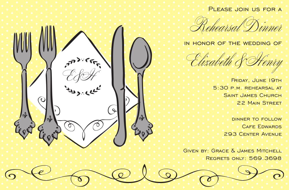 Silverware Invitation