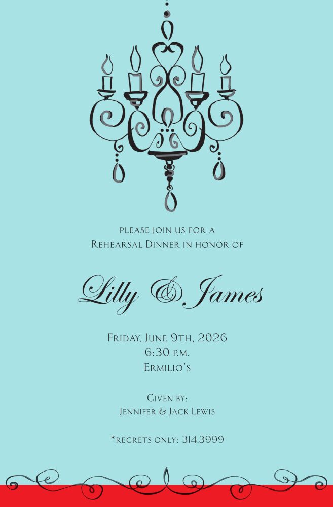Chandelier Invitation