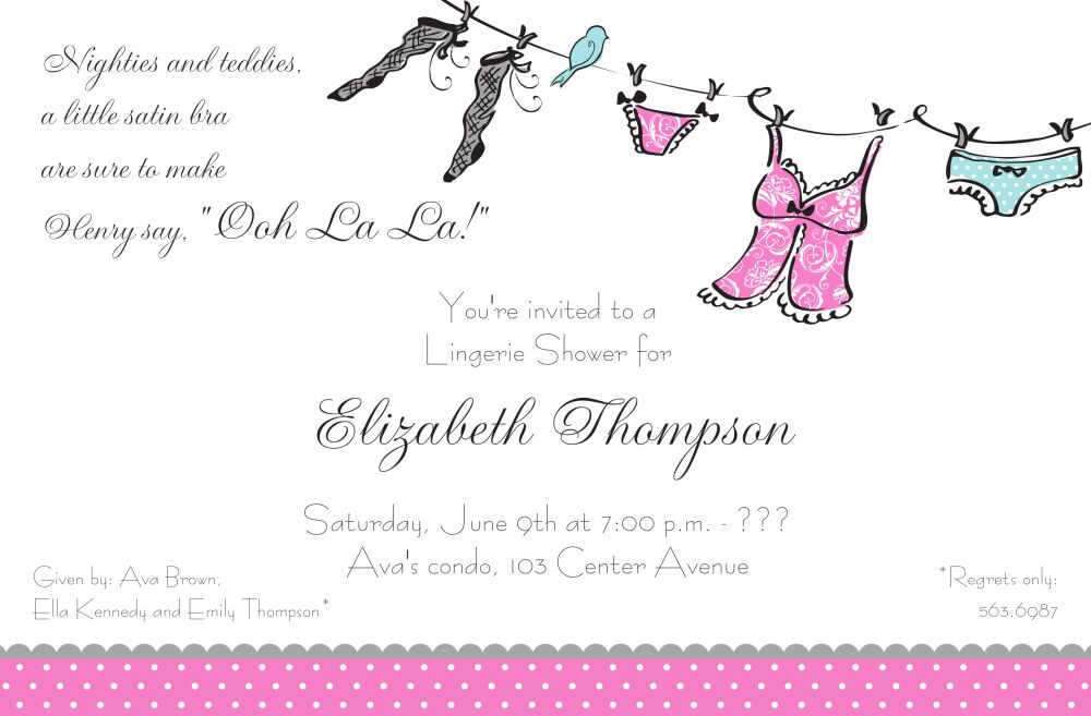 Ooh La La Invitation