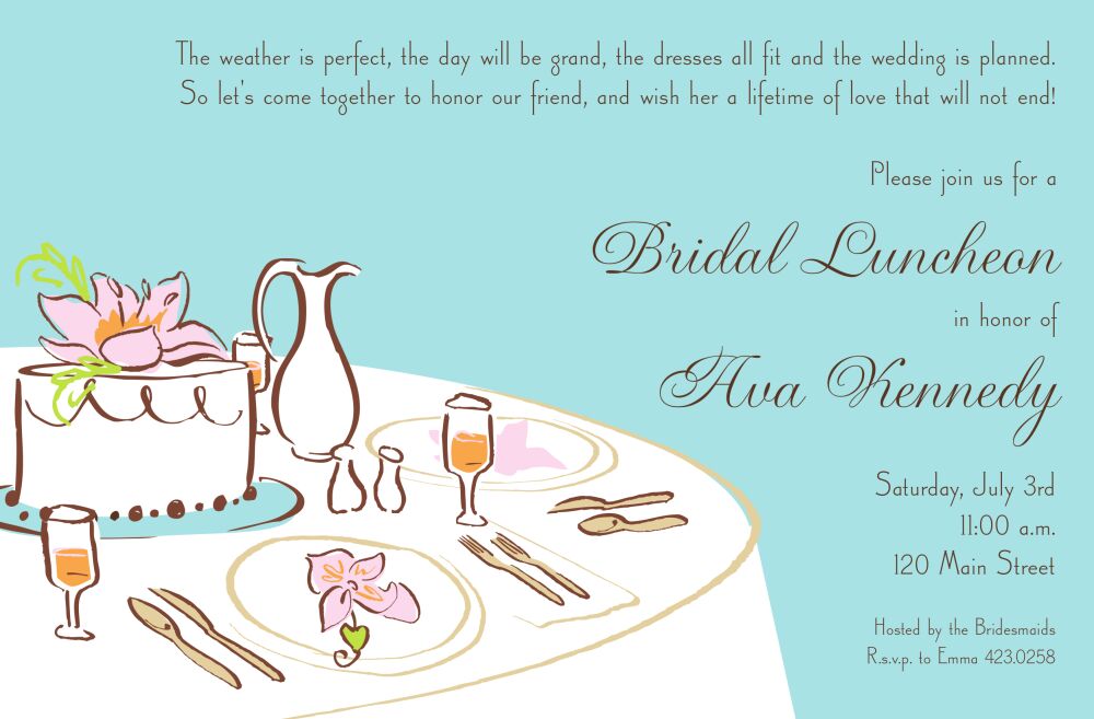 Maid's Lunch Invitation
