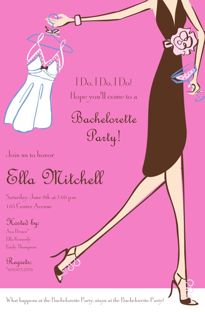 Lingerie Glee Invitation