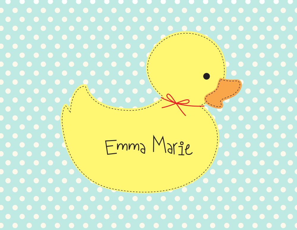 Stitched Duck Folded Note