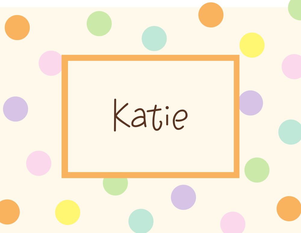 Baby Dots Folded Note