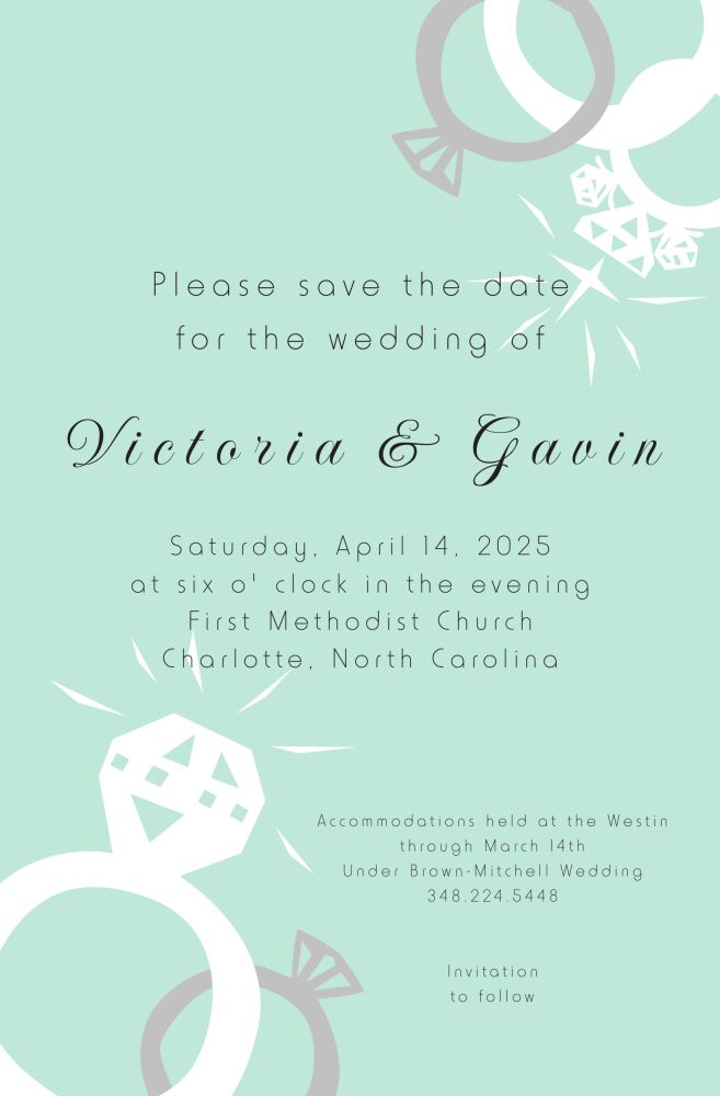 Ring Bling Invitation