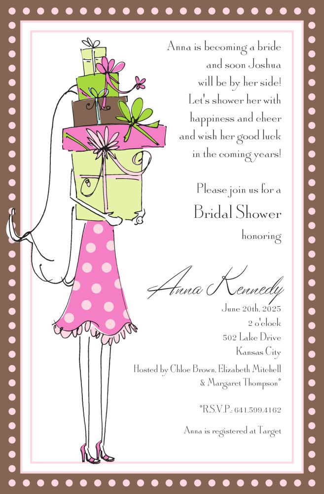 Bride & Gifts Invitation
